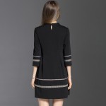2017 spring summer ladies sexy office dress casual women maxi slip dress black mori girl plus size 4xl a-line dresses vestidos