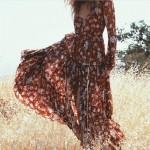 2017 women spring dress brand maxi long dresses floral printing elegant boho vestidos dress long sleeve ruffles holiday dress 