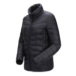 2017 women ultra light down jacket winter duck down jackets women slim thin long sleeve parka zipper coats pockets AKITSUMA