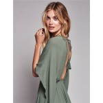 2017 women's brand dresses new arrival Bohemian loose waist halter dress backless holiday maxi dress ruffles V-neck sexy dress