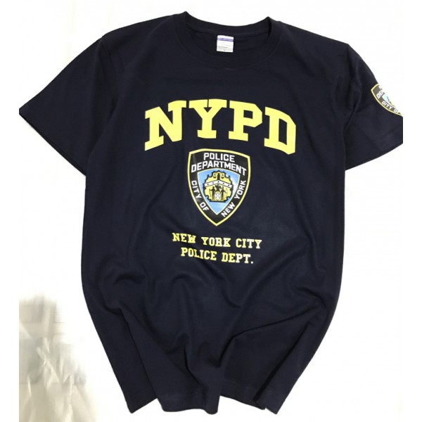 2017NEW NYPD short sleeve t shirt new york city tee tshirt man fashion