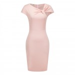 2018 Fashion Solid Summer plus size Women Dress Slim Work Slim One-piece 