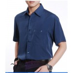 2018 summer casual shirt short-sleeve shirt quinquagenarian thin  shirt men slim fit shirts M, L, XL, XXL, XXXL , XXXXL