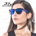 20/20 Brand Unique Style Sunglasses Women Sexy Flat Lens Rimless Square Frame Sun Glasses For Women Shades Vintage Oculos Gafas 
