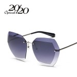 20/20 New Fashion Women Sunglasses Luxury Brand Design Coating Gradient Lens Sun glasses Driving Metal Frame Glasses UV400