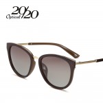 20/20 Polarized sunglasses women Retro Style Metal Frame Sun Glasses Famous Lady Brand Designer Oculos Feminino 7051