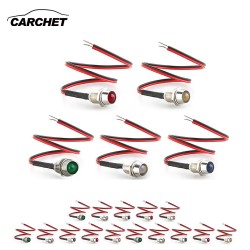 20pcs/pack LED Indicator Light Motorcycle Turn Signal Lamp Pilot Directional Car Vehicle Truck Boat Warninglights Bike Component