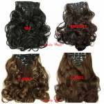 20" Hair Extension 7pcs/set Hair Extension Wavy Curly Synthetic Clip In Hair Extentions cheveux extension clip aplique de cabelo