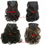 20" Hair Extension 7pcs/set Hair Extension Wavy Curly Synthetic Clip In Hair Extentions cheveux extension clip aplique de cabelo