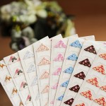 24 pcs/lot DIY  Floral Print Corner Paper Stickers for Photo Albums Frame Decoration Scrapbooking Wholesale 8 color