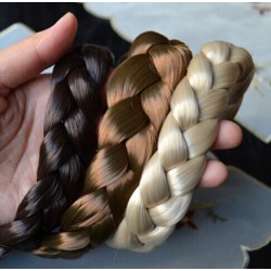 2.5cm wide New Arrival freeshipping fashion bohemian wigs braid thick wide headband popular fashion hair accessories