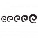 2PCS Acrylic Ear Spiral Plugs Earring Gauges Punk Acrylic Taper Expander Plug Tunnel Piercings Stretcher Kits Body JewelryRing