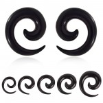 2PCS Acrylic Ear Spiral Plugs Earring Gauges Punk Acrylic Taper Expander Plug Tunnel Piercings Stretcher Kits Body JewelryRing