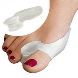 2Pcs=1 Pair Silica Beetle-crusher Bone Ectropion Adjuster Toes Outer Appliance Toes Separator Foot Care Hallux Valgus Corrector