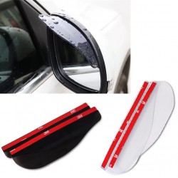 2pcs Universal Rear View Side Mirror Rain Board Sun Visor Shade Shield Flexible Protector For Car Truck Suv Car Styling