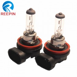 2pcs car fog lamp H11 12V 55W pgj19-2 clear car light source external lights foglights halogen bulb quartz glass CP010