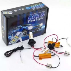 2pcs/lot New Arrival 1156 42 Led Light High Power Daytime Running Light+Turn Signal DRL Dual Mode LED Light External Lights BJ