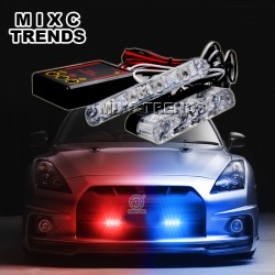 2x4/led DC 12V Strobe  Warning light  Car Truck Light Flashing Firemen Lights   Ambulance Police light