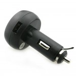 3 in 1 Digital LED car Voltmeter Thermometer Auto Car USB Charger 12V/24V Temperature Meter Voltmeter Cigarette Lighter