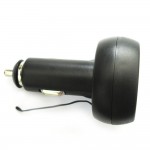 3 in 1 Digital LED car Voltmeter Thermometer Auto Car USB Charger 12V/24V Temperature Meter Voltmeter Cigarette Lighter