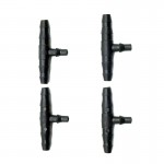30 Pcs Change 1/4 Inch Connector 1/8 Inch T Reduction Micro Garden Irrigation Barbed Connector Barbed Tee Three-way