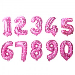 32inch Pink Blue Digit helium balloon 0-9 Number foil balloons For Party Birthday Wedding Decoration Globas Toys Balony 