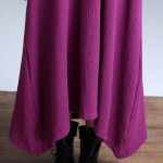 3311 Vintage Dress Folk Style Cotton Linen Solid Color Maxi Dress Plus Size Long-sleeved O-neck Dress Spring Dress Vestidos 2017