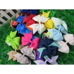 3.5 inch Grosgrain Ribbon Bows Children Hair Accessories Baby Bows Girl Hair Ribbon Bows without Clip 32pcs/lot