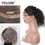 360 Lace Frontal Closure Deep Wave Brazilian Virgin Hair 360 Full Lace Frontal Natural Hairline Lace Virgin Hair Frontal Closure