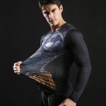 3D Long Sleeve Harajuku T-shirts Compression Shirt Batman Tshirts Fitness Spring Tops Novelty Male Camiseta 2017 ZOOTOP BEAR