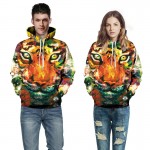 3D Painting animal colorful tiger hoodies men sweatshirt men harajuku brand clothing sweatshirt hoodie streetwear pullovers
