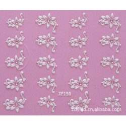 3D flower design Water Transfer Nails Art Sticker decals lady women manicure tools Nail Wraps Decals wholesale