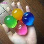 49pcs/lot Spherical 10-12mm Soft Crystal Soil Mud Growing Water Balls Kid Toy Hydrogel Gel Home Decoration Water Beads NT003