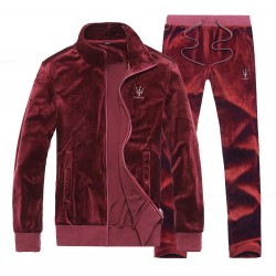 4XL Spring Autumn Winter Velvety Warm Casual Tracksuits Set Men's Sportswear Zipper Jacket + Pant 2 PCS Clothing Set Men #151245