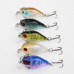 4cm 4.2g Flash Swim Fishing Lure Artificial Hard Crank Bait Wobblers japan Mini Fishing Crankbait lure