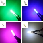 4x New Car LED T10 194 W5W COB+Silicone shell LED Lights Car Side Wedge Light Lamp Bulb White/Blue/Red/Pink Car-styling