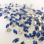 4x8mm 50pcs/lot Opal Horse Eye Crystal glass Sew On Rhinestone with Claw apply to Clothing Decoration