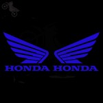 5 Colors Available brand motorcycle sticker for honda wind logo colorful motorbike decal motocross stickers car styling covers