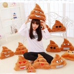 5 Types Mini Emoji Pillow Cushion Poop Shape Pillow Doll Toy Throw Pillow Amusing emotion Poo Cushion almofadas H1