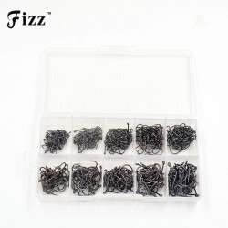 500Pcs/box Size #3-#12 High Carbon Steel Fishhooks Circle Hooks Fishing Hook Barbed Fishhook Set Carp Fishing Tackle Accessories