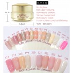 #50951 2017 newest CANNI 15ml 25 colors semi color solid stransparent color extend uv camouflage hard jelly builder stand gels