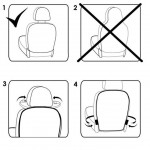 58cm*42cm Auto Car Care Seat Back Protector Cover Case For Children Baby Kick Mat Mud Clean Car Covers fit Most Vehicles 