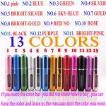 5ml Travel Mini Refillable Portable Empty Atomizer Perfume Bottles Scent Pump Spray Case parfum airless pump cosmetic containers