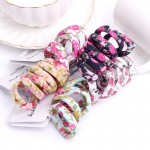 6PCS/Pack New Korean Cotton Print Hair Ropes Leopard High Elastic Headband Elegance Hair Bands For Women Girls Hair Accessories