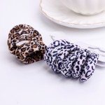 6PCS/Pack New Korean Cotton Print Hair Ropes Leopard High Elastic Headband Elegance Hair Bands For Women Girls Hair Accessories