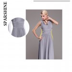 6XL plus size elegant women maxi dress2017 summer sleeveless v-neck sexy evening party club long big swing dresses vestidos robe