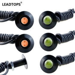 6pcs DRL Ultra thin 2.3CM 12V Auto LED Daytime Running Lights For Car Eagle Eye Source Parking External Light 100% Waterproof BJ