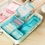 6pcs In One Set travel Bag Cosmetic Toiletry Makeup Bags And Cases Kosmetiktasche Organisateur De Sac A Main Organizador Bolso