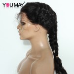 7A Full Lace Human Hair Wigs Peruvian Virgin Body Wave Lace Front Human Hair Wigs For Black Women 250% Density Front Lace Wigs