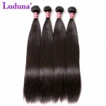 7A Lace Frontal Closure With 3/4 Bundles Peruvian Virgin Hair With Closure Straight Virgin Human Hair With Lace Frontal Closure 